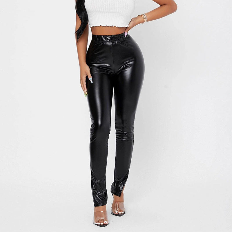 Women's High-Shine Form-Fitting Leggings