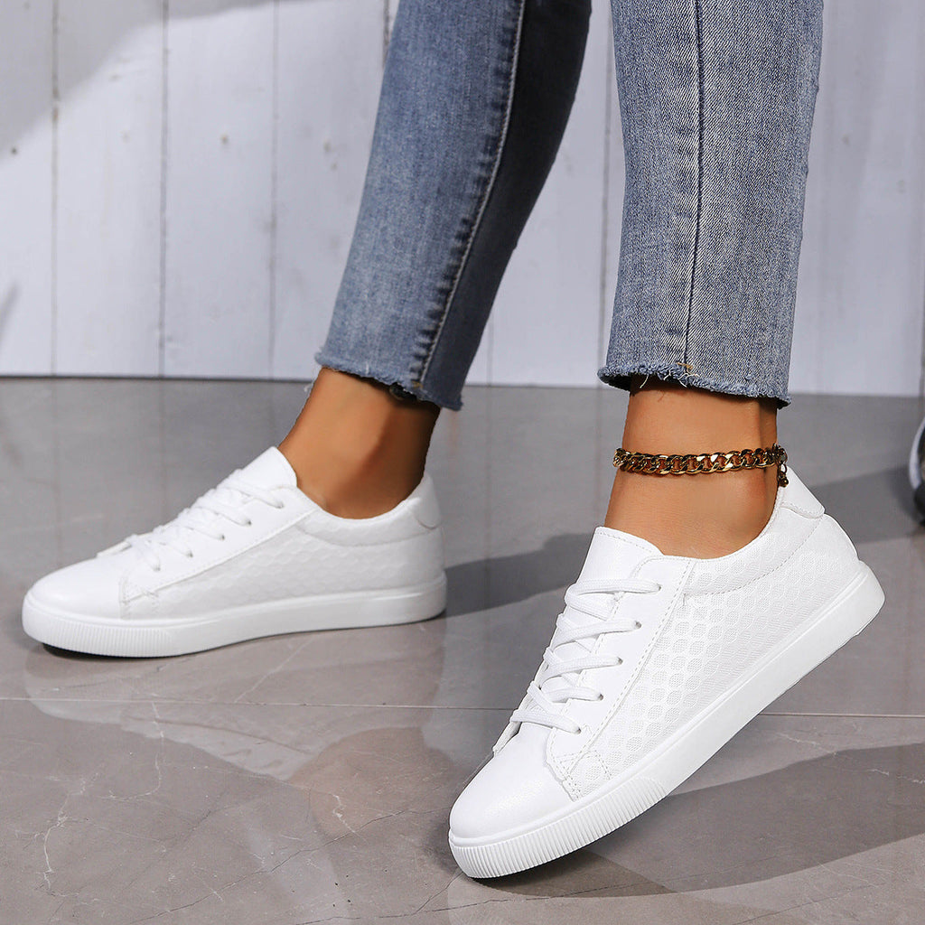 Women's Breathable Sneakers with Textured Finish