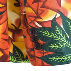 Women's Tropical Leaf Print Blazer
