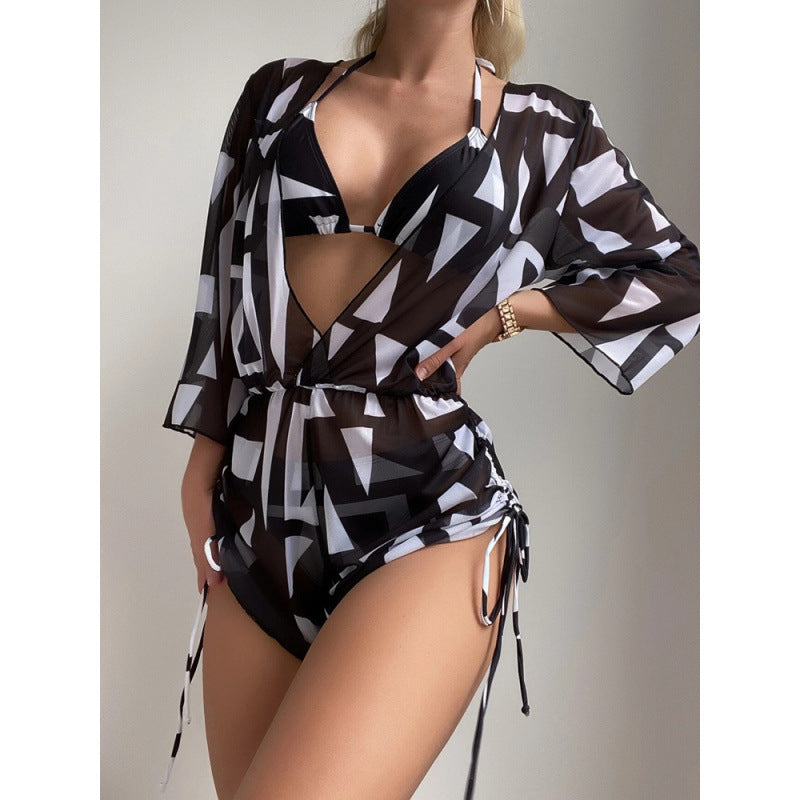 Women's Swimwear Set with Floral Design