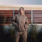 Women's Casual Leopard Print Lounge Set with Hoodie and Jogging Pants