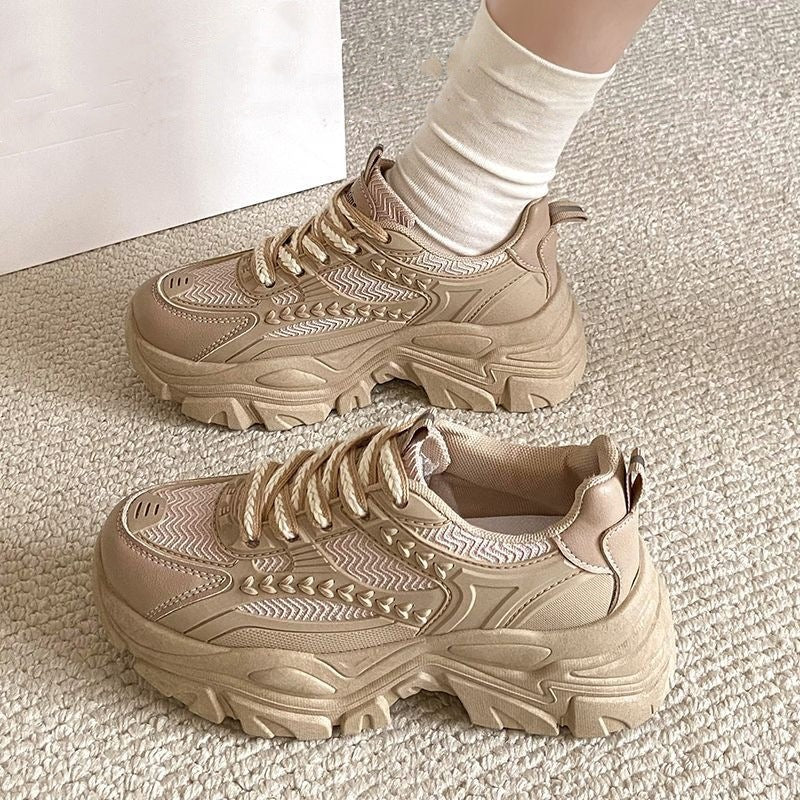 Women's Breathable Chunky Sneakers with Innovative Design