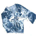 Women's Long-Sleeve Wrap-Look Swim Set