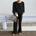 Casual Lounge Set with Side Slits