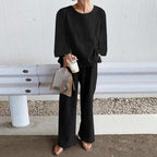 Casual Lounge Set with Side Slits