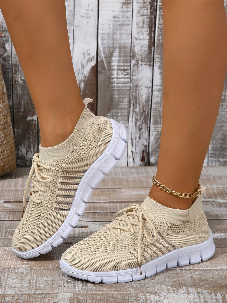 Women's Breathable Sport Sneakers with Elastic Cuff