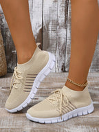 Women's Breathable Sport Sneakers with Elastic Cuff
