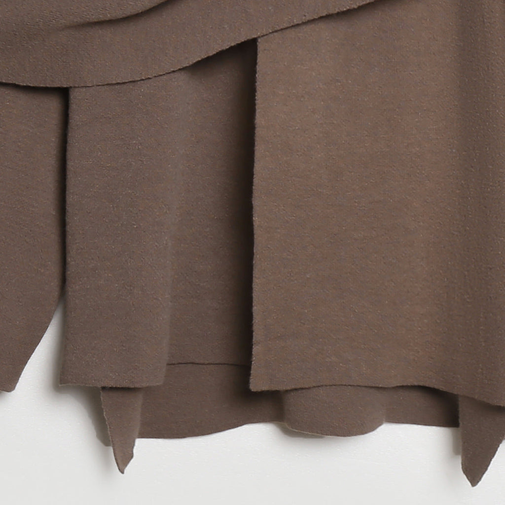 Cozy Knit Poncho with Refined Draping