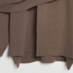 Cozy Knit Poncho with Refined Draping