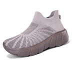 Women's Breathable Knit Sneakers with Flexible Sole
