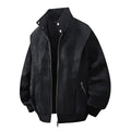 Women's Designer Transitional Jacket with High Collar and Practical Zipper Pockets