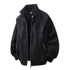 Women's Designer Transitional Jacket with High Collar and Practical Zipper Pockets