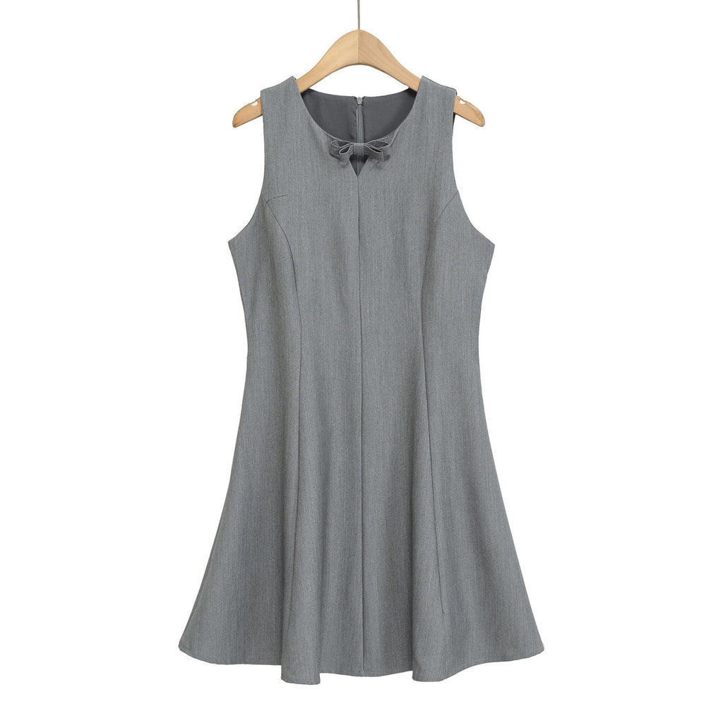 Women's Meeting Dress with Elegant Bow Detail and Flowy Cut