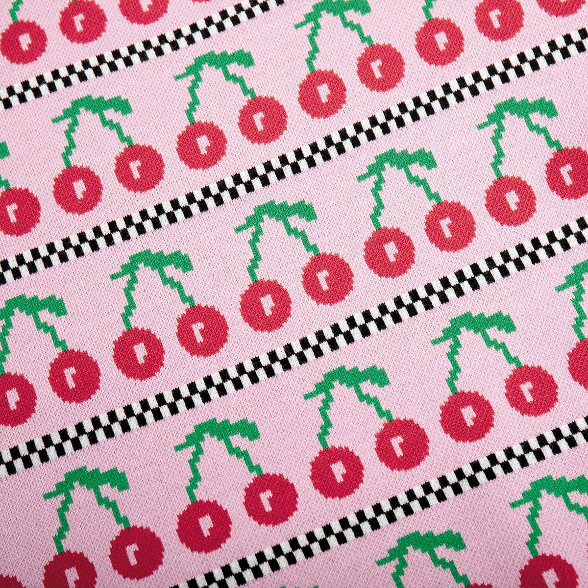 Women's Patterned Sweater with Fruity Design