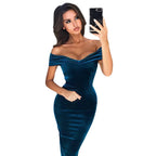 Off-Shoulder Evening Dress