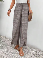 Women's Floral Maxi Skirt with Side Slit