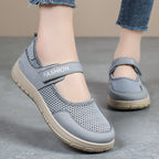 Women's Breathable Sports Slippers with Adjustable Velcro Closure