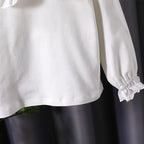 Women's Blouse with Large Ruffle Collar