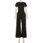 Women's Leisure Suit with Fringed Details