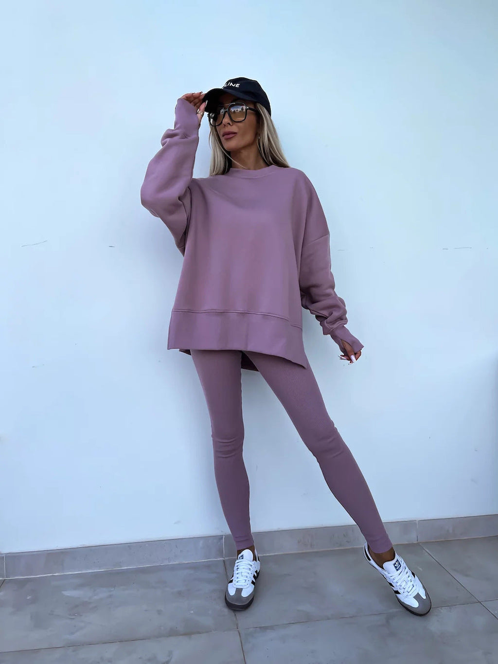 Women's Casual Oversized Sweater and Leggings Set