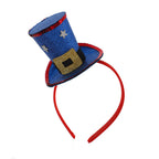 Independence Day novelty plush mini top hat headband