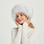 Fluffy Winter Hat with Animal Ears and Voluminous Design