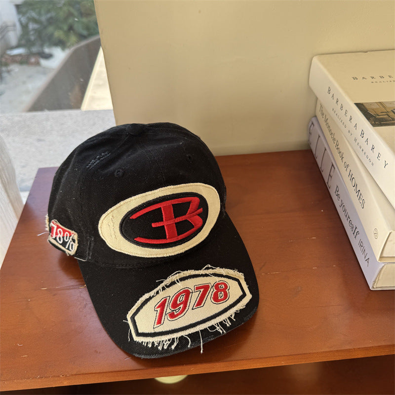 Men's Distressed Vintage Graphic Baseball Cap