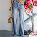 Women's High-Waisted Retro Flared Jeans