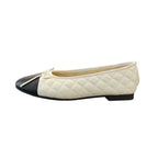 Women's Ballet Flats with Elegant Bow Detail in Leather