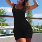 Women's Sleeveless Knit Dress with Pockets