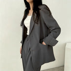 Women's Elegant Wide-Cut Blazer Set