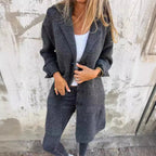 Women's Elegant Wool Coat with Practical Pockets
