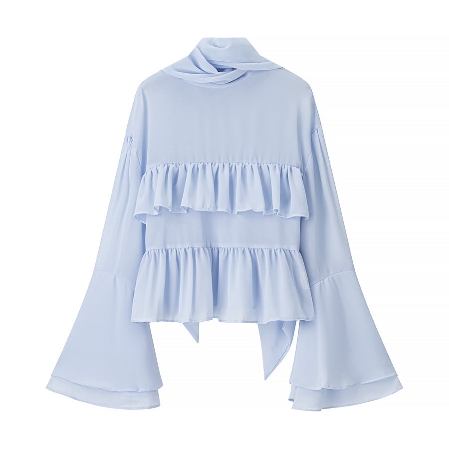 Elegant Lightweight Blouse with Ruffle Details