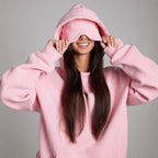 Relaxed Hoodie with Integrated Sleep Mask