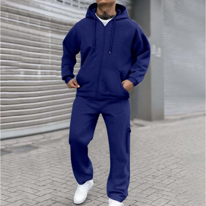 Men's Sporty Zip Sweat Set