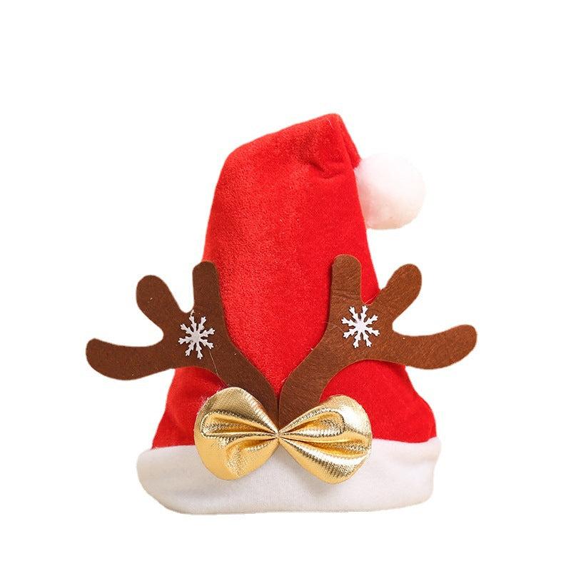 Festive Santa Hat with Reindeer Ears