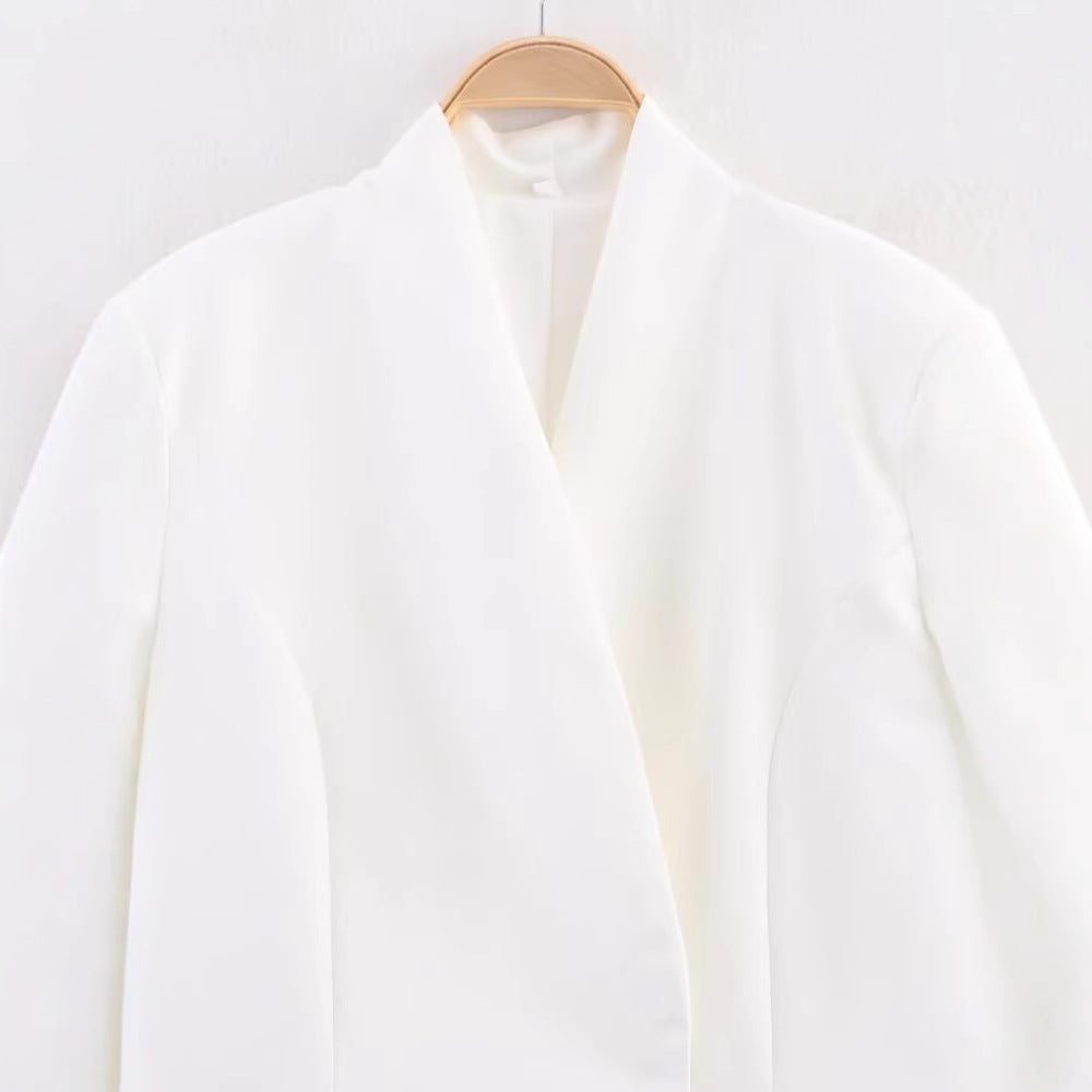 Elegant Asymmetrical Blazer Jacket