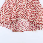 Women's Flowy Ruffle Skirt with Playful Polka Dot Design
