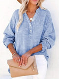 Casual Cotton Button-Down Blouse