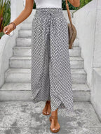 Women's Floral Maxi Skirt with Side Slit
