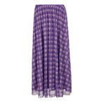 Women's Maxi Skirt with Flowing Cut and Trendy Plaid Pattern