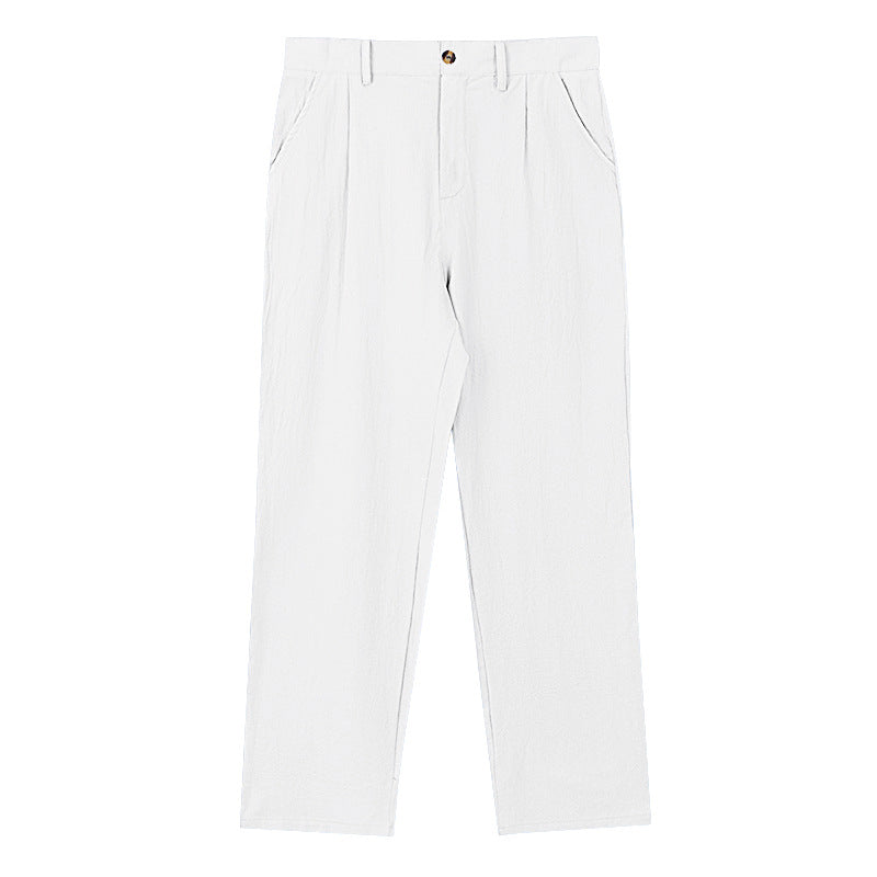 Elegant Loose-Fit Trousers with Fine Pleats