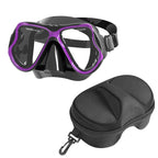 Diving mask with wide field of vision