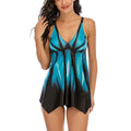 Women's Swim Dress with Modern Gradient