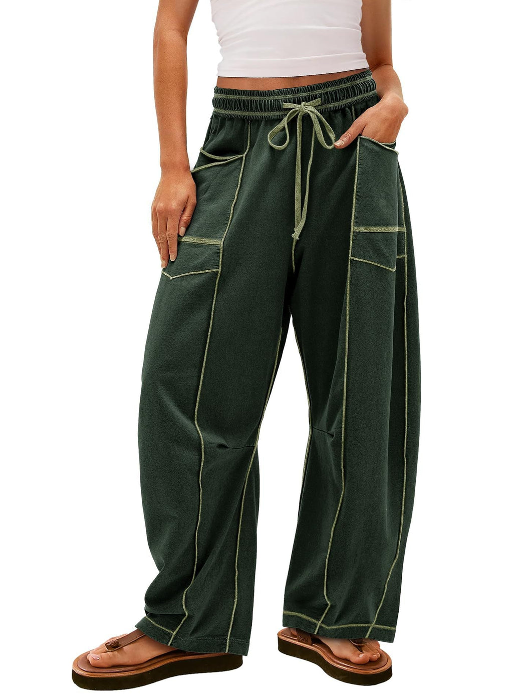 Women's Comfortable Casual Pants with Large Pockets
