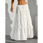 Women's Maxi Skirt with Volants