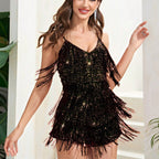 Women's Sparkling Sequin Overall