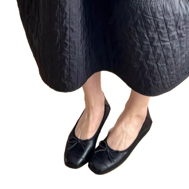 Women's Ballet Flats with Bow Detail