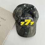 Distressed Camouflage Baseball Cap