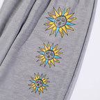 Women's Casual Pants with Colorful Graphic Design